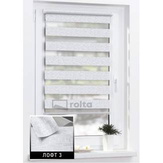 Ролети день-ніч ЛОФТ 3 світло сірий