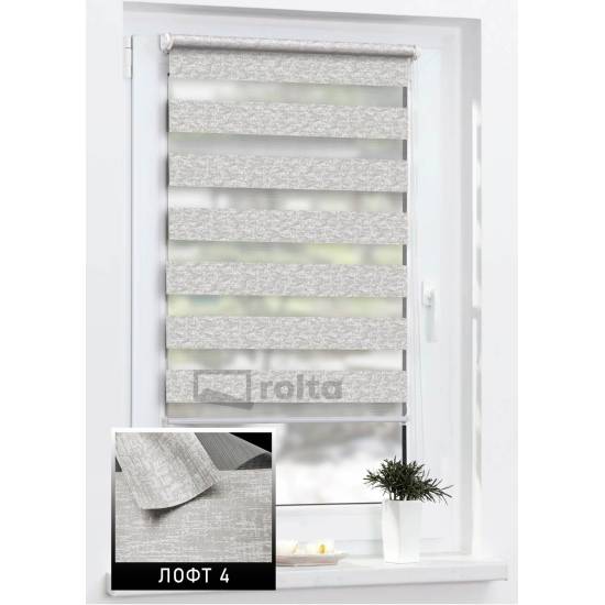 Ролети день-ніч ЛОФТ 4 сірий
