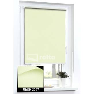 Тканинні ролети Льон 2057 світло жовтий Тканинні ролети Льон 2057 світло жовтий
