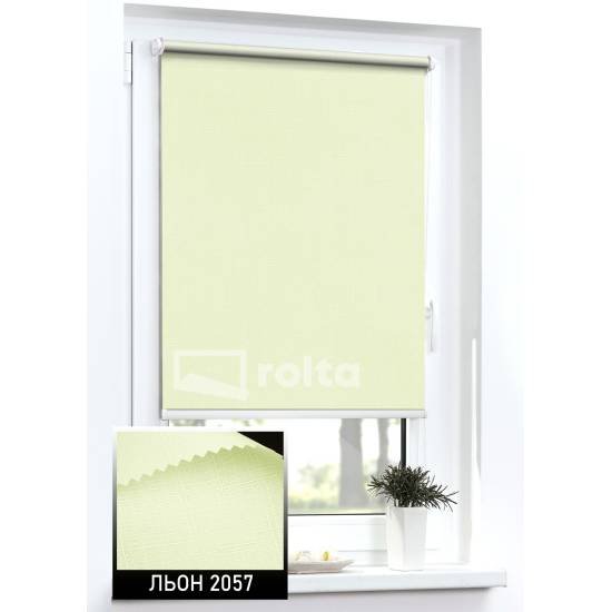 Тканинні ролети Льон 2057 світло жовтий