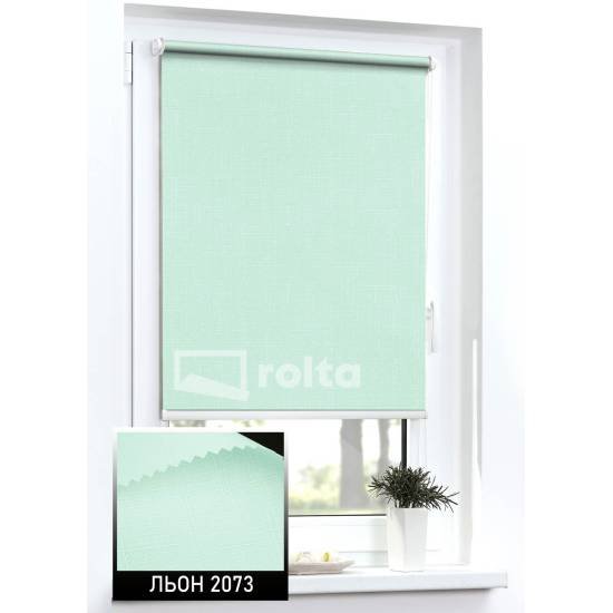 Тканинні ролети Льон 2073 світло салатовий
