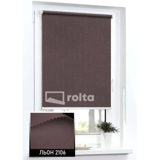 Тканинні ролети Льон 2106 коричневий