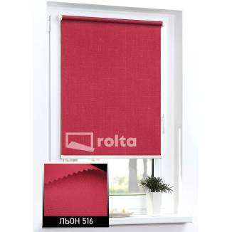 Тканинні ролети Льон 516 червоний