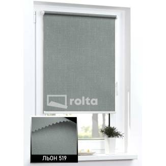 Тканинні ролети Льон 519 антрацит