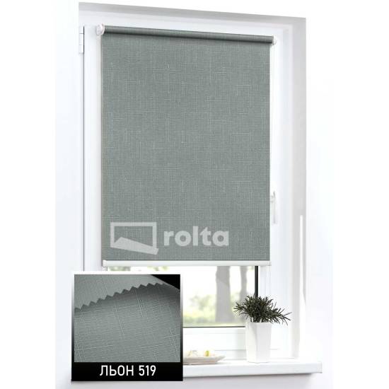 Тканинні ролети Льон 519 антрацит Тканинні ролети Льон 519 антрацит