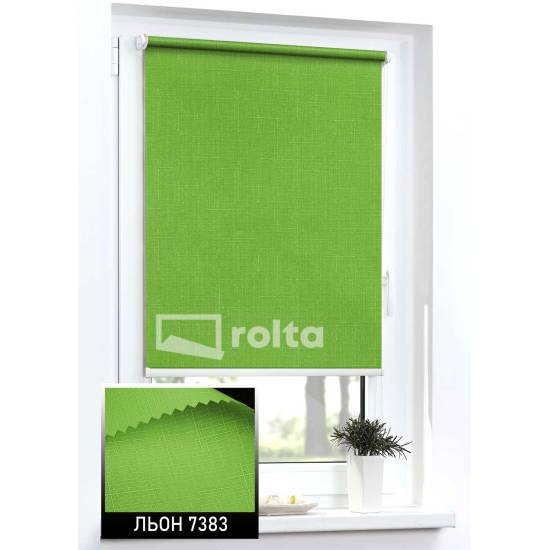 Тканинні ролети Льон 7383 оливковий Тканинні ролети Льон 7383 оливковий