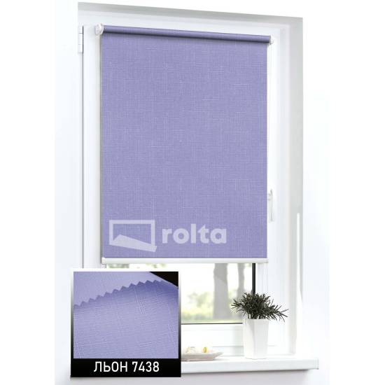 Тканинні ролети Льон 7438 бузковий Тканинні ролети Льон 7438 бузковий