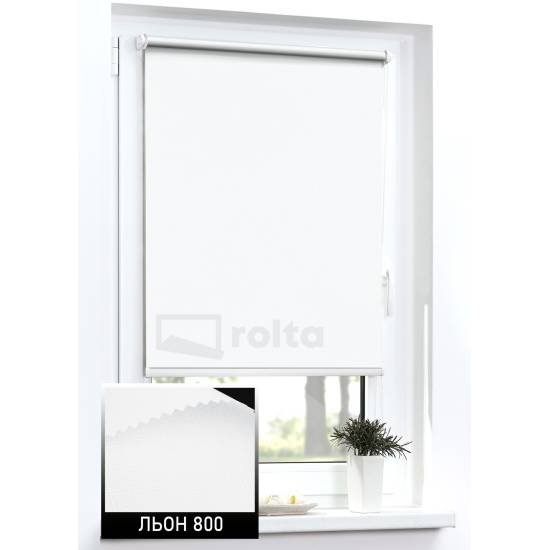 Тканинні ролети Льон 800 білий Тканинні ролети Льон 800 білий