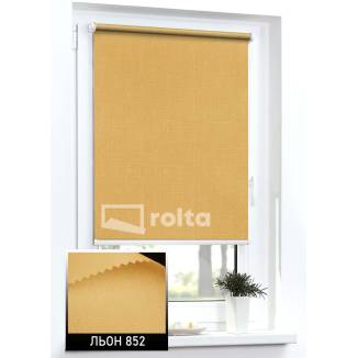 Тканинні ролети Льон 852 оранжевий 