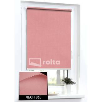 Тканинні ролети Льон 860 теракотовий