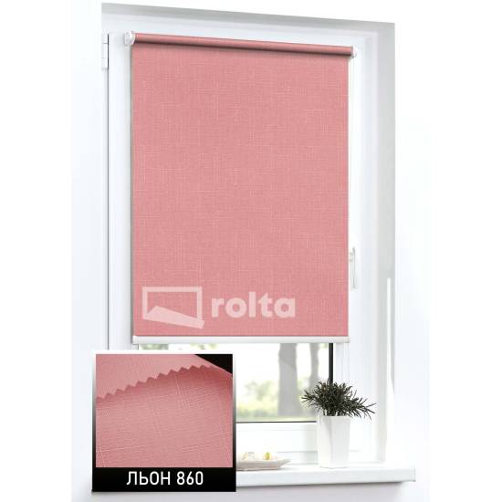 Тканинні ролети Льон 860 теракотовий Тканинні ролети Льон 860 теракотовий