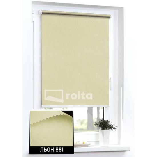 Тканинні ролети Льон 881 кофейний Тканинні ролети Льон 881 кофейний