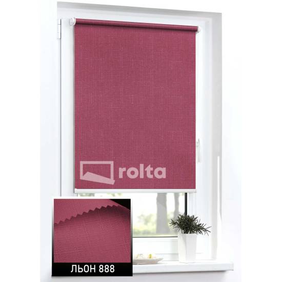 Тканинні ролети Льон 888 червоний Тканинні ролети Льон 888 червоний