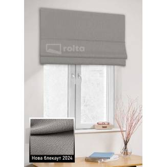 Римські штори Нова БЛЕКАУТ 1395 оливково-сірий