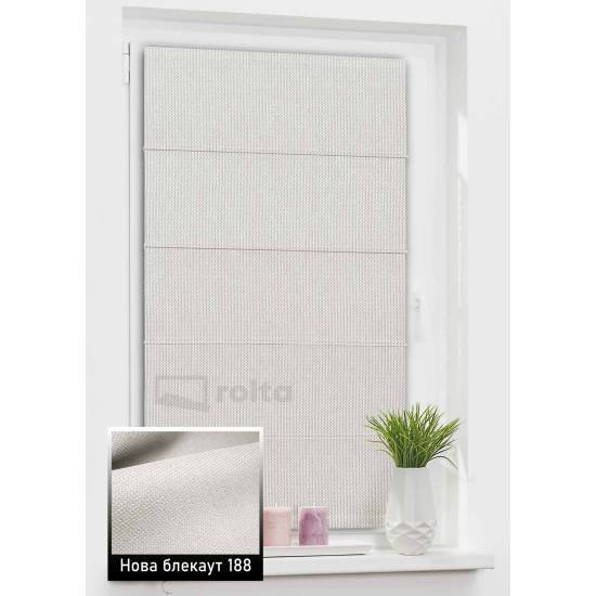 Римські штори Нова БЛЕКАУТ 188 сіро-білий Римські штори Нова БЛЕКАУТ 188 сіро-білий