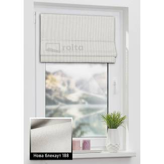 Римські штори Нова БЛЕКАУТ 188 сіро-білий