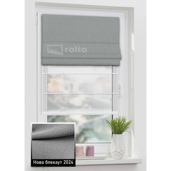 Римські штори Нова БЛЕКАУТ 2024 темно-сірий Римські штори Нова БЛЕКАУТ 2024 темно-сірий