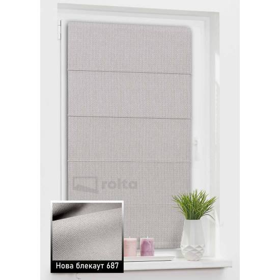 Римські штори Нова БЛЕКАУТ 687 світло-сірий Римські штори Нова БЛЕКАУТ 687 світло-сірий