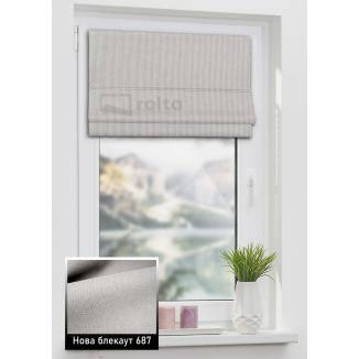 Римські штори Нова БЛЕКАУТ 687 світло-сірий