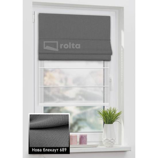 Римські штори Нова БЛЕКАУТ 689 антрацит Римські штори Нова БЛЕКАУТ 689 антрацит