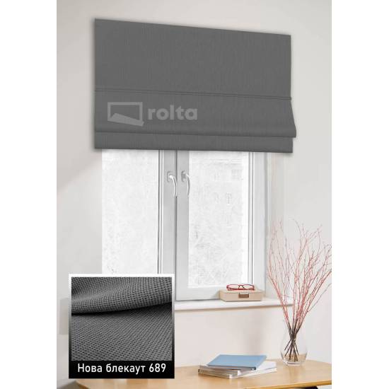 Римські штори Нова БЛЕКАУТ 689 антрацит Римські штори Нова БЛЕКАУТ 689 антрацит