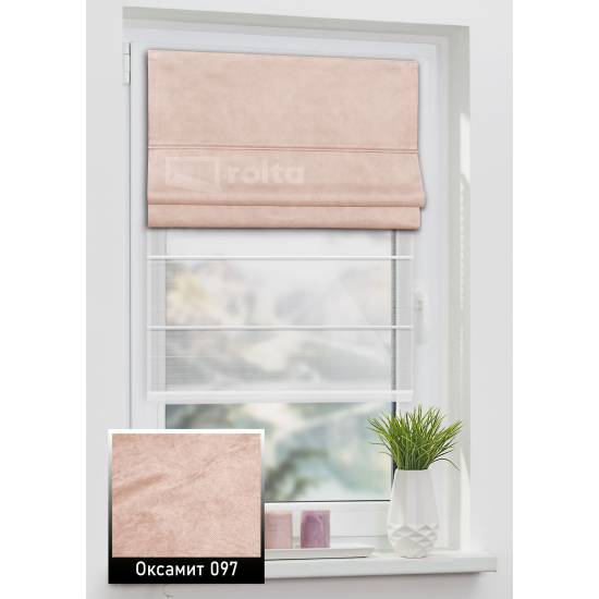 Римські штори Оксамит 97 пудра Римські штори Оксамит 97 пудра