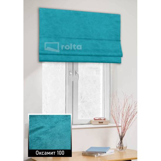 Римські штори Оксамит 100 аквамарин Римські штори Оксамит 100 аквамарин