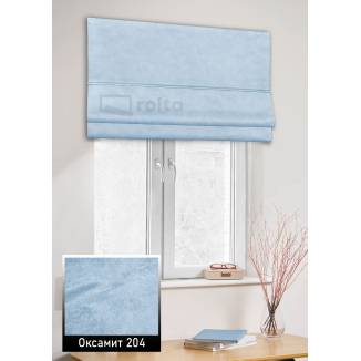 Римські штори Оксамит 204 блакитний
