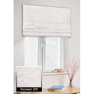 Римські штори Оксамит 209 сірий шовк