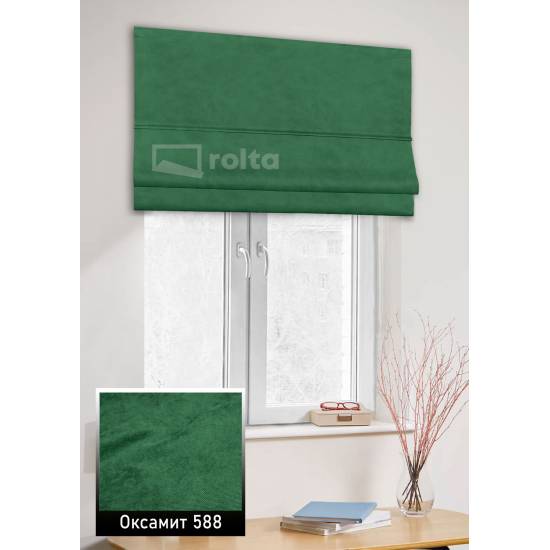 Римські штори Оксамит 588 нефрит Римські штори Оксамит 588 нефрит