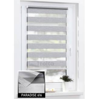 Ролети день-ніч PARADISE 616 біло-сіра