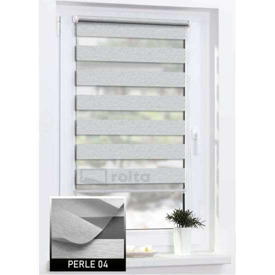 Ролети день-ніч PERLE 04 срібно-сірий Ролети день-ніч PERLE 04 срібно-сірий