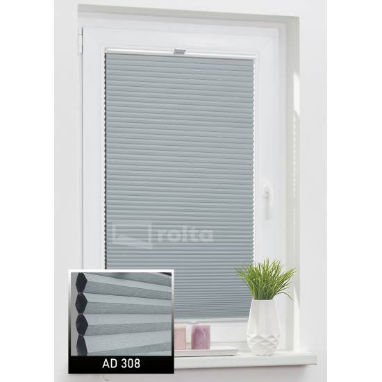 Штори плісе сотові AD 308 темний сірий