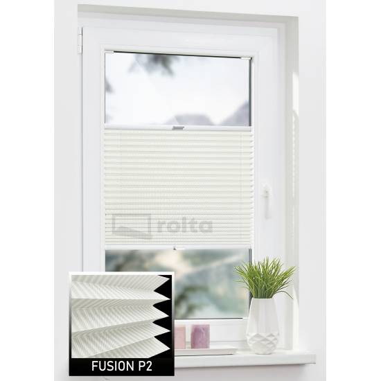 Штори плісе P2 молочний