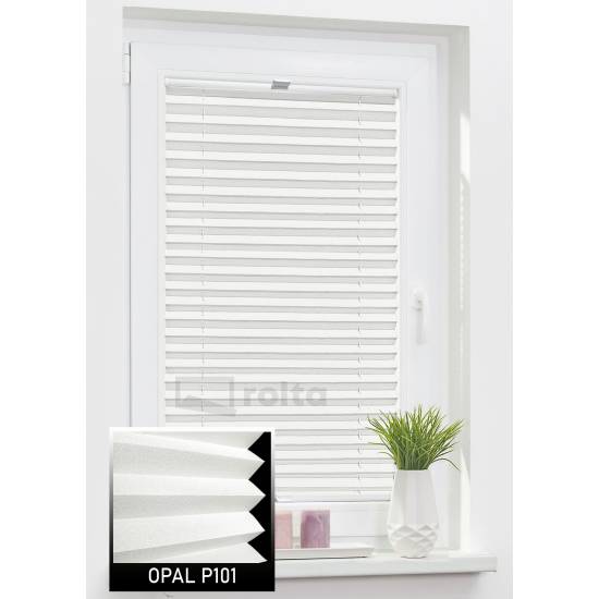 Штори плісе P101 білий