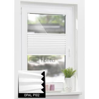 Штори плісе P102 білий