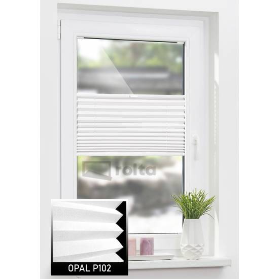 Штори плісе P102 білий