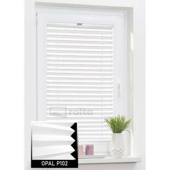 Штори плісе P102 білий