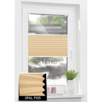 Штори плісе P105 темний беж