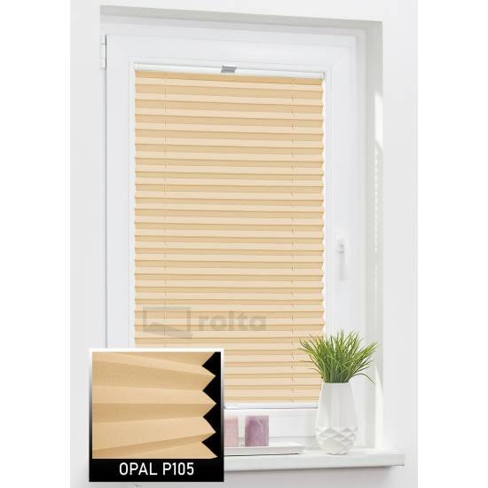 Штори плісе P105 темний беж