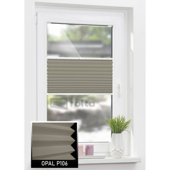 Штори плісе P106 світло коричневий