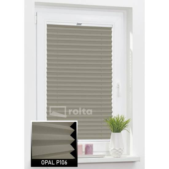 Штори плісе P106 світло коричневий