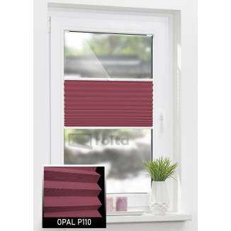 Штори плісе P110 бордовий