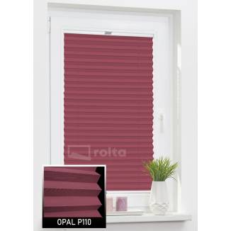 Штори плісе P110 бордовий