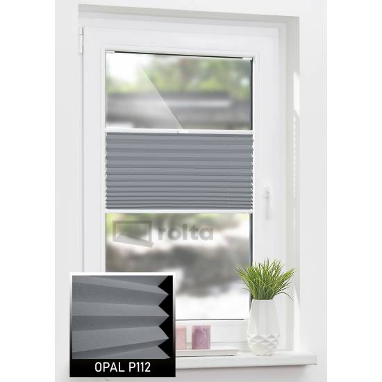 Штори плісе Р112 темно сірий