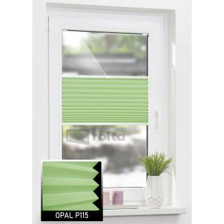 Штори плісе P115 салатовий