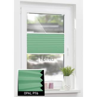 Штори плісе P116 зелений