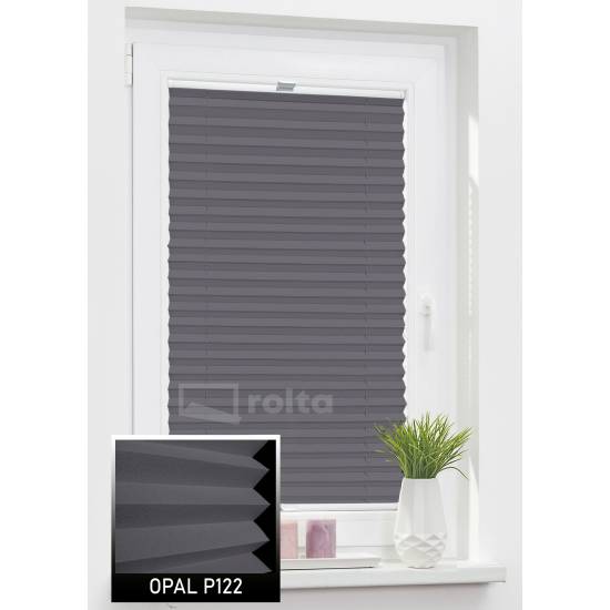 Штори плісе P121 темно сірий