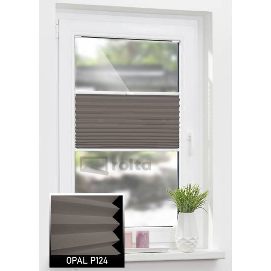 Штори плісе P124 коричневий Штори плісе P124 коричневий