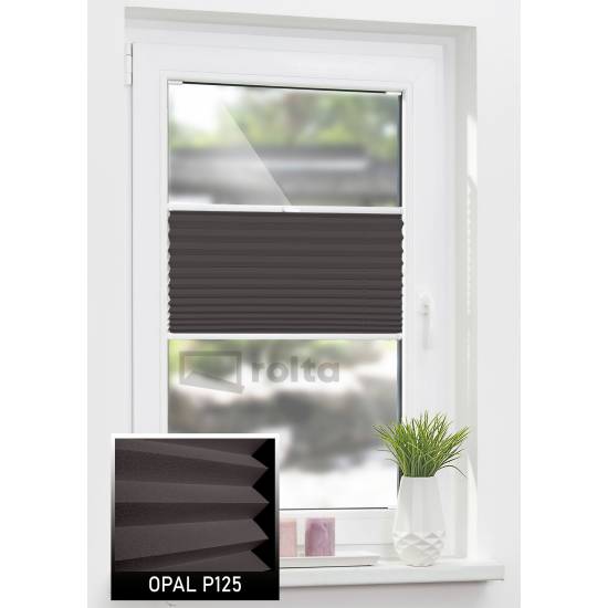 Штори плісе P125 темно коричневий